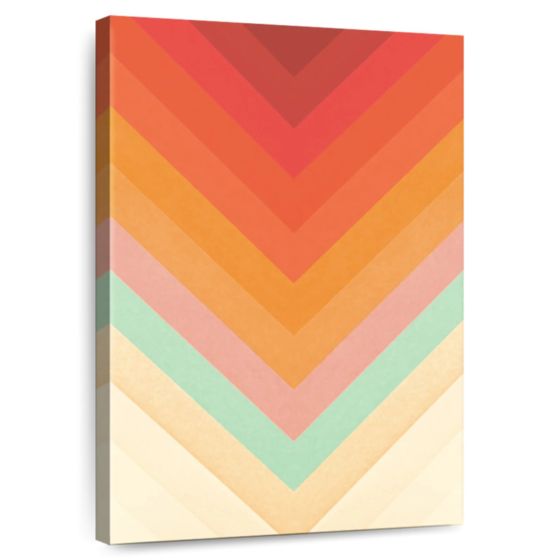 Avery Rainbow Chevrons, 48" H x 32" W
