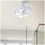 Ventilateur de plafond à douille avec lumière et télécommande 360 ° 3 couleurs et 3 vitesses de vent