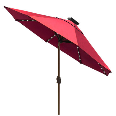 Ayzah 108'' Lighted Market Umbrella