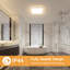 White 30cm Minimalist Square LED Flush Ceiling Light