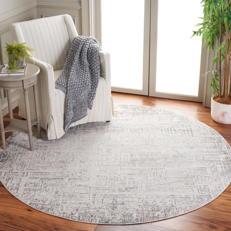 Tapis abstrait Anaylah Performance, Rond 6 pi 7 po