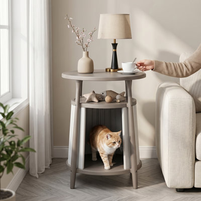 Table d'appoint ronde Cat House