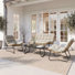 Ensemble de conversation pour patio 4 personnes avec table