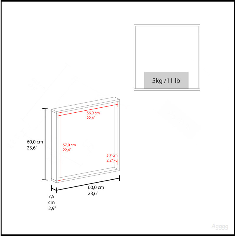 Quilcene Medicine Cabinet Sink, White, Bathroom, White