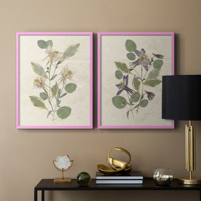 Pressed Arrangement III - Reproduction encadrée de qualité supérieure - prêt à être accroché - aucun clou requis - aucun clou requis