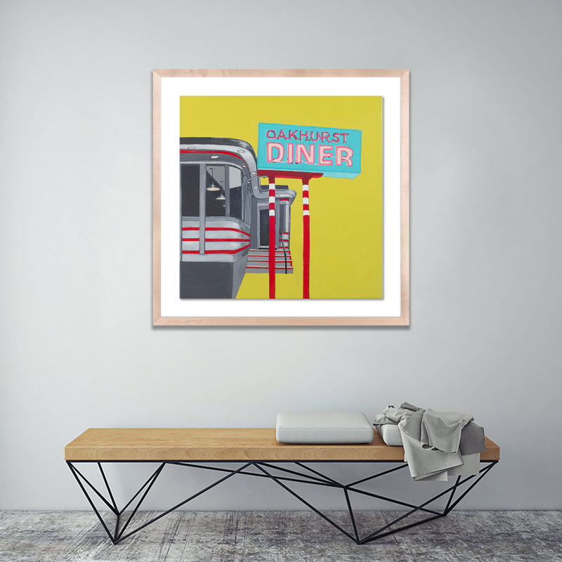 Oakhurst Diner Print by Erica Hauser, Natural