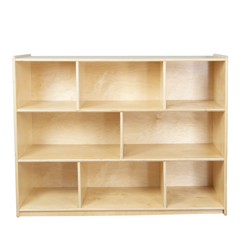 Étagère à 8 compartiments, Naturel, H 36 po x l 48 po x P 12 po