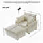 Chaise longue rembourrée avec repose-pieds et rangement Corduroy-1477534979