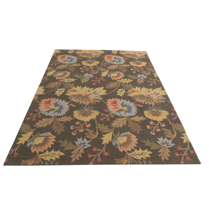 Tapis noir 5 pi 3 po x 7 pi 7 po Pimentel