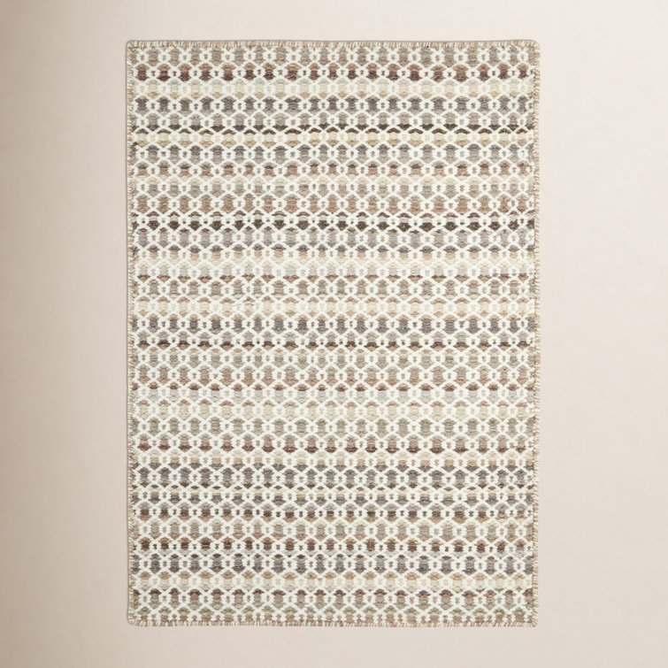 Poppy Natural Handwoven Wool Rug