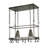 Metal Handcrafted Rectangle Hanging Pot Rack