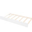 Lit de jour simple avec lit gigogne, structure en bois massif pour lit gigogne blanc, décoration de la maison