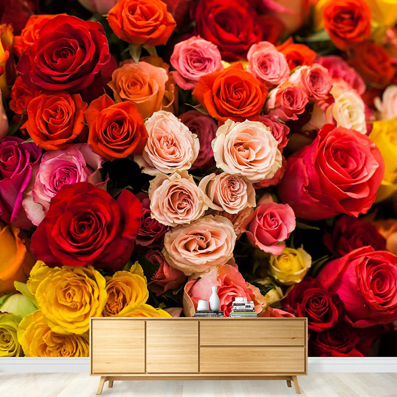 Élégante fleur rose M18, L 100 po x l 144 po