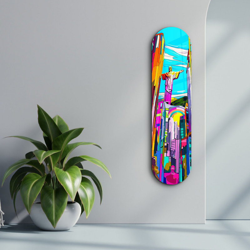 Peinture décorative en verre trempé