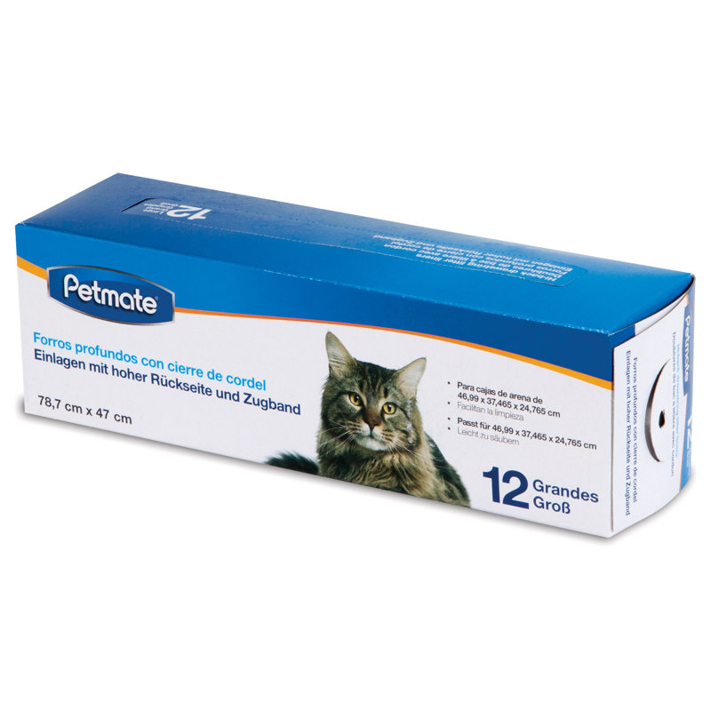 Sacs poubelle pour litière, Grand (H 0,5 po x l 18,5 po x P 31 po)