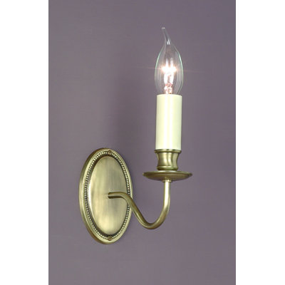 Bainsbury Steel Candle Wall Light