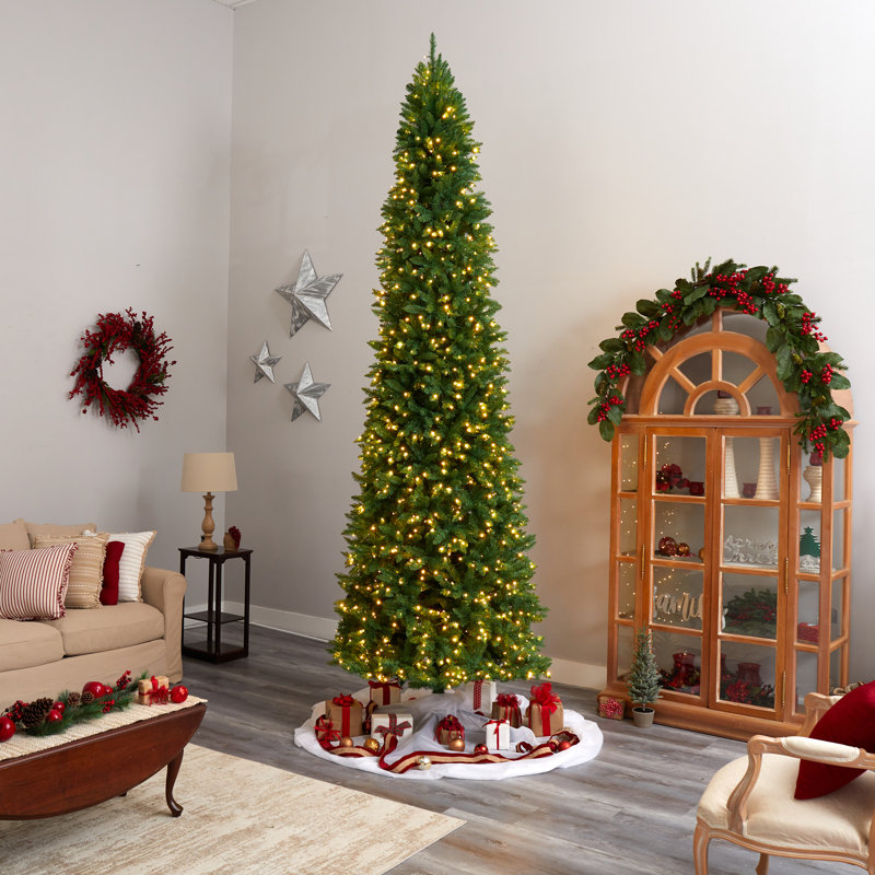 12' H Lighted Artificial Christmas Tree