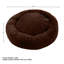 Lit pour chien PETMAker Donut 30 po pour animaux de compagnie de taille moyenne - Lit en mousse à mémoire de forme avec housse lavable amovible et fond antidérapant, brun-101054461-126450968