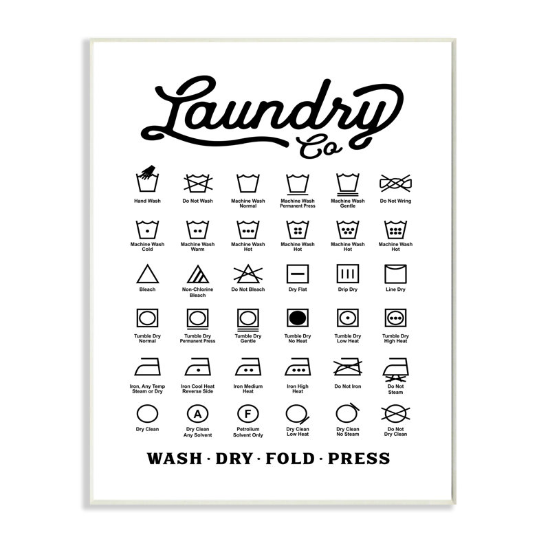Guide d'utilisation de la table à laver Vintage Laundry Co, Plaque murale, H 15 po x l 10 po