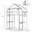 Outsunny Outdoor Walk-in Mini Greenhouse with Mesh Door & Windows, Small Portable Garden Green House with 3 Tiers 6 Shelves, Trellis, & Plant Labels