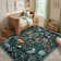 Goldene Jungle Area Rugs for Living Room Bedroom Thin Modern Nursery Rug Non-Shedding Kids Playroom