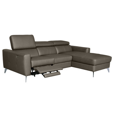 Amorian Leather Reclining Corner Sofa