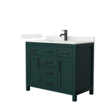 Beckett 42" Freestanding Single Bathroom Vanity with Quartz Top