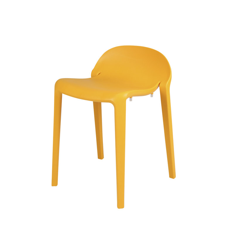 Gardunio 18.1" Low Back Short Stool, Set of 2, Orange