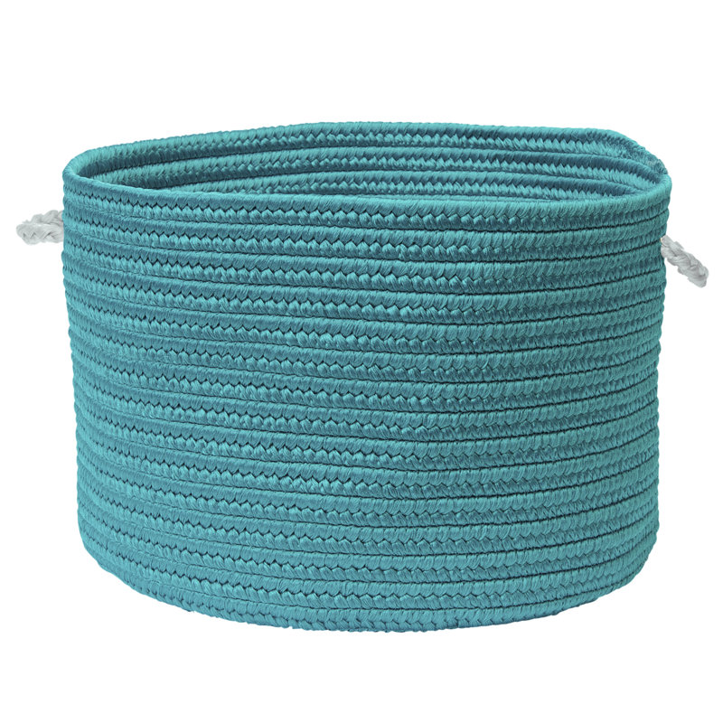 Panier avec poignées, H 20 po x l 20 po x P 12 po, Aquamarine
