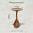 Rustic Pedestal Round End Table