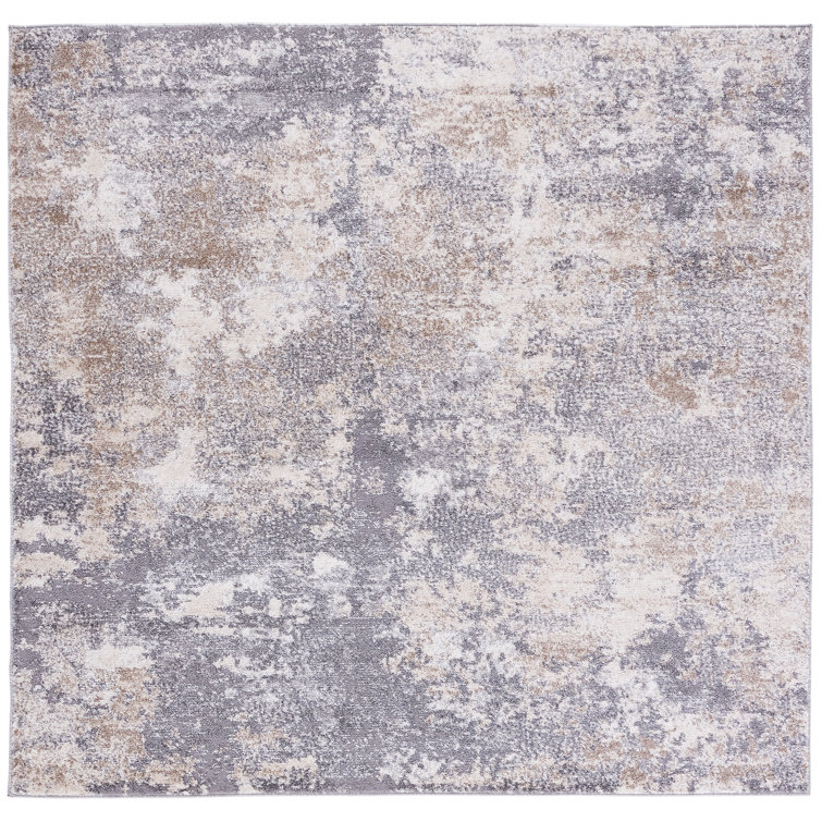 Hassell Abstract Light Gray/Gray Area Rug