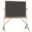 Freestanding Porcelain Reversible Magnetic Medium - 4' - 6' Chalkboard-5212846-5212843