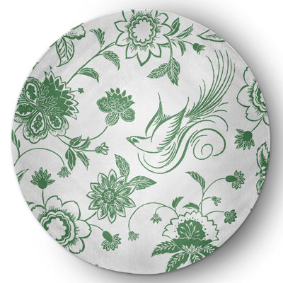 Bahja Chenille Floral Indoor / Outdoor Rug