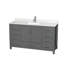 Sheffield 60" Freestanding Single Bathroom Vanity with Quartz Top-124141894-124188956-124188959