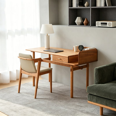 Bureau moderne en bois de cerisier Burlywood