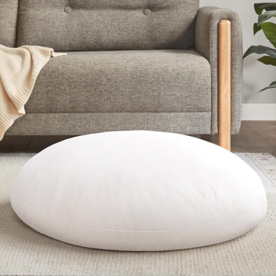 Round Floor Pillow Insert, Large Thick Meditation Cushion, 32 Inch Circular Seating Cushions, Memory Foam Added, Advanced
