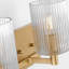 Applique murale de salle de bain avec abat-jour en verre cannelé transparent Luisa-318789126-318789124