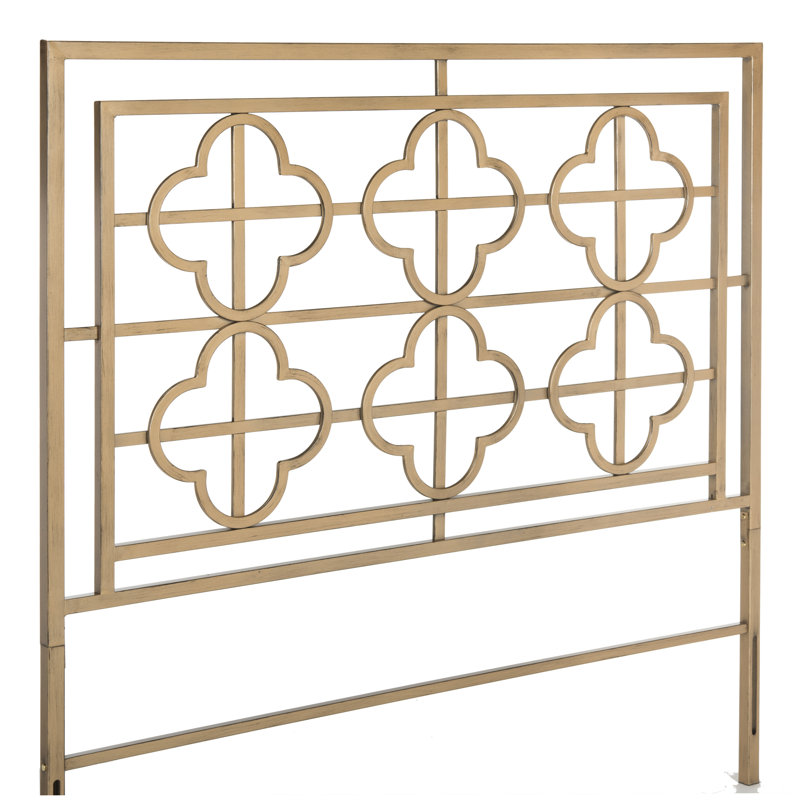 Lucinda Metal Headboard, Full, Antique Iron