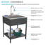 Évier à lessive autoportant L 24 po x l 22,1 po avec robinet-90954358