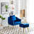 Accent Armchair with Ottoman-1723438933