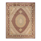 Classic One-of-a-Kind 8' 0" X 9' 10" Hand Knotted Area Rug
