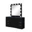 Ensemble de coiffeuse avec tabouret ELISABLACK-659027857
