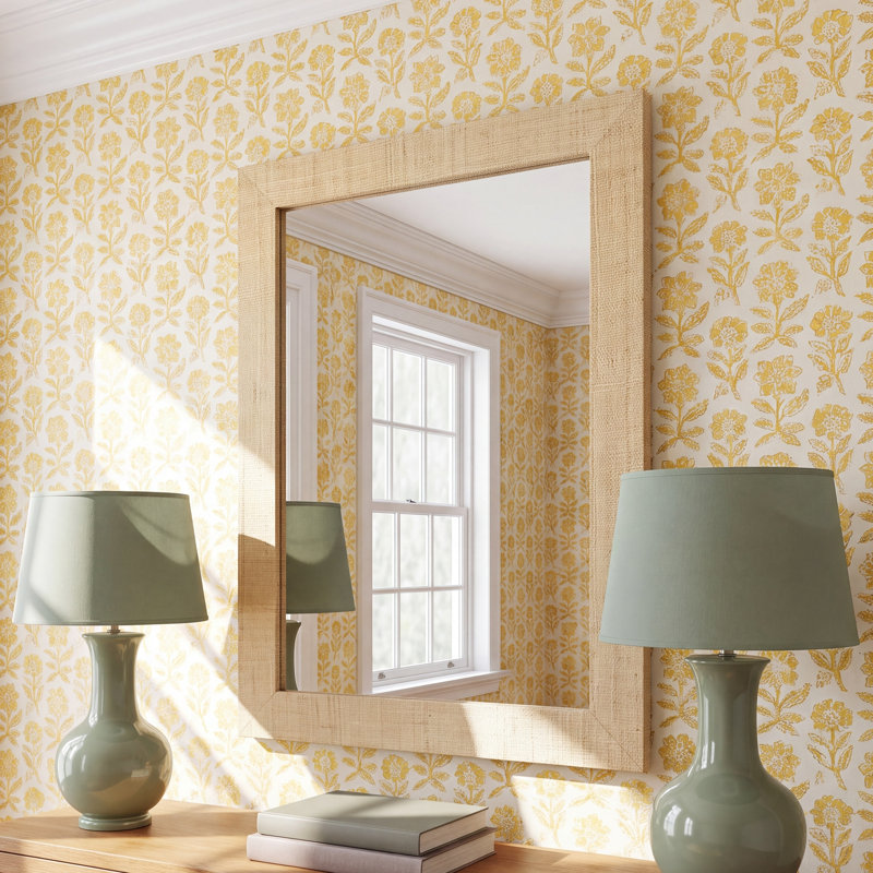 Kehoe Raffia Mirror, Natural