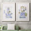 «Sketchy Bath I», ensemble de 2 peintures sur toile encadrées-1067295351-1067295345