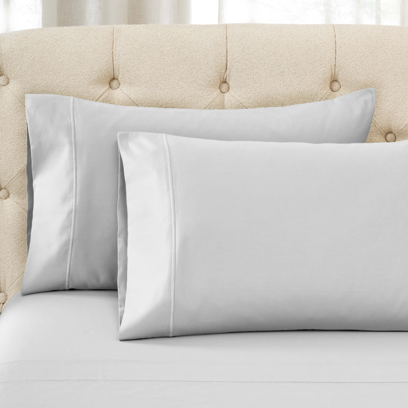 Luxury 1500 Thread Count 100% Egyptian Cotton Stitched Hem Deep Pocket Sheet Set, King Sheet Set, Platinum