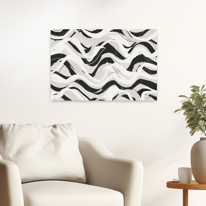Art contemporain, art minimaliste abstrait, H 16 po x l 24 po