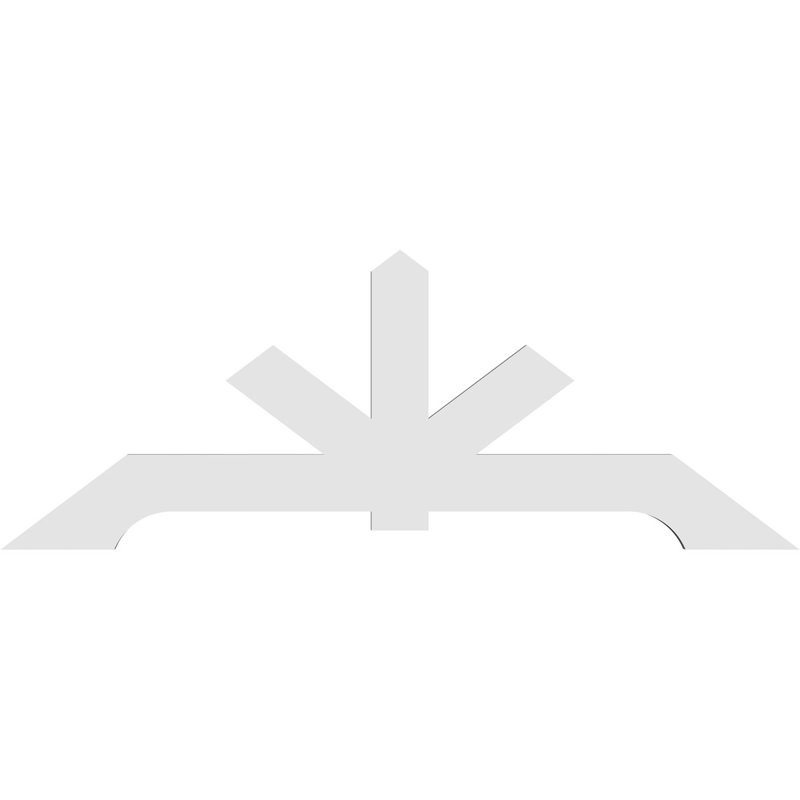 Support de pignon en PVC de qualité architecturale Vanguard, H 31,5 po x l 84 po (pas: 9/12), P 2 po x F 6 po
