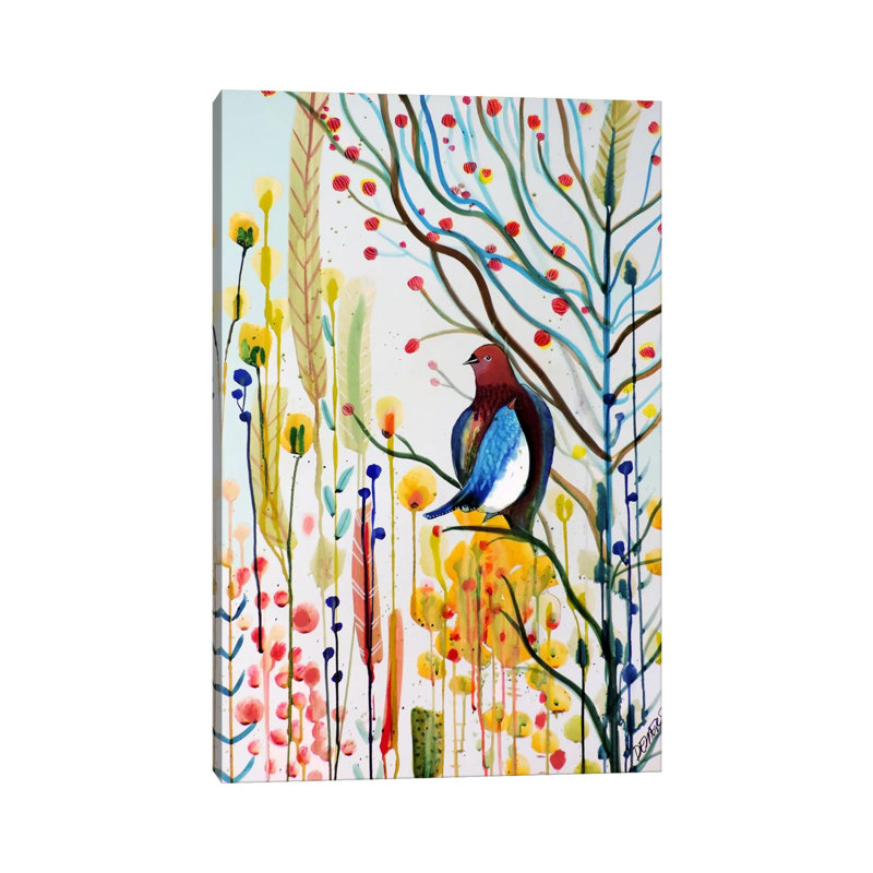 Sous Les Branches by Sylvie Demers - Wrapped Canvas Painting, 20.32 cm H x 30.48 cm W