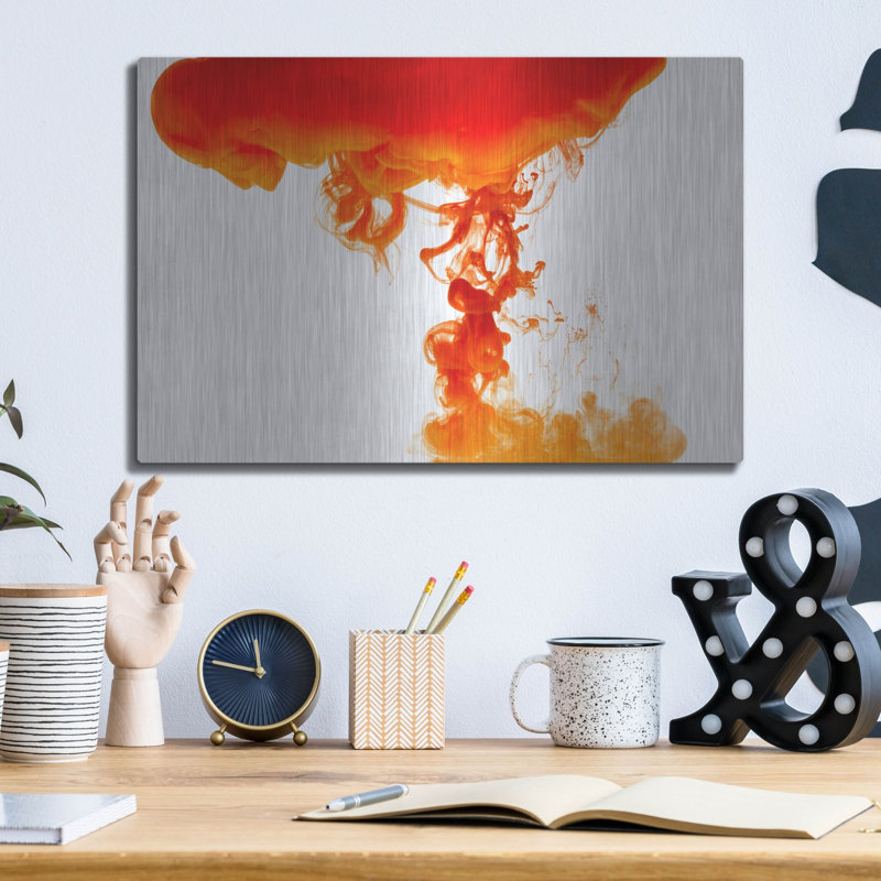 Brayden Studio «Nucléaire Explosion» par Luxe Portfolio, art mural en métal, H 12 po x l 16 po