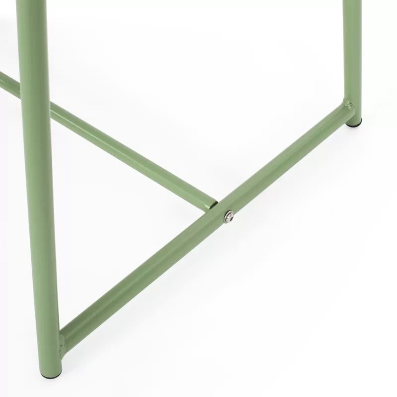 Table d'appoint en fer 15,5 po H, moderne avec ornement en maille, l 20,05 po x P 17,54 po, H 7,46 po